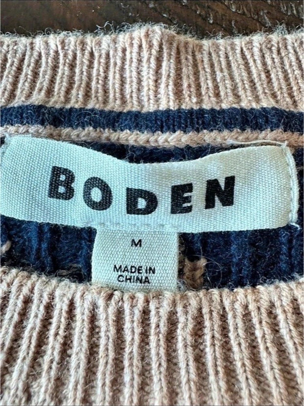 Boden Heather Jacquard Sweater Cat Print Crewneck Sweater - Picture 5 of 8